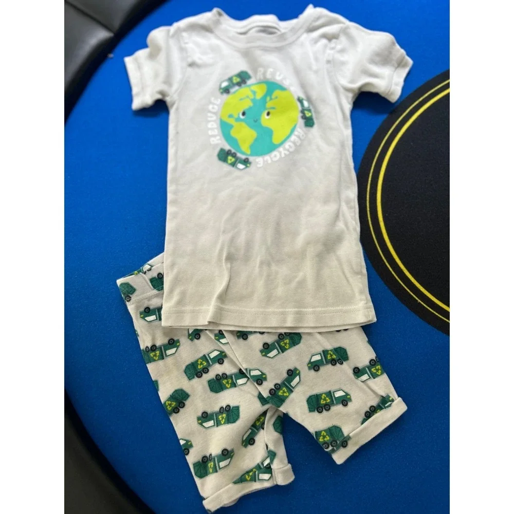 Lot of 14 Boys Size 5T Pajamas PJs Old Navy sleep shorts shirts pants